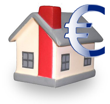 Casita con simbolo del euro