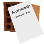 Licencia de obras con ladrillo