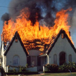 Incendio en casa